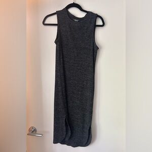 Roots Dark Gray Sleeveless Midi Dress